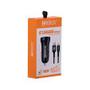 Imagem de Kit Carregador Veicular c/ 2 Entradas USB e Cabo IOS / Lightning HREBOS - HS-182I