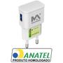 Imagem de Kit Carregadores Com 10 Fontes Usb Duas Portas Turbo E 10 Cabos Micro Usb V8 Para Tablets Celulares Computadores