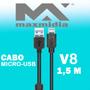 Imagem de Kit Carregadores Com 5 Fonte Usb Turbo E 5 Cabos Micro Usb V8 Para Tablets Celulares Computadores