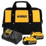 Imagem de Kit Carregamento Dewalt 20V Dcb115 + 2 Baterias 5Ah + Bolsa