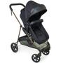 Imagem de Kit carrinho de bebê napoli preto cobre 1446ptc travel system com bebê conforto galzerano