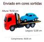 Imagem de kit Carrinho De Brinquedo PLATAFORMA SOCORRO guincho C/fusca - Dielopresentes