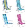 Imagem de Kit Carrinho de Praia + Bolsa Termica 36 Litros + 4 Cadeiras 8 Posicoes em Aco  Mor 