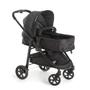 Imagem de Kit Carrinho Olympus com Bebê Conforto Grid Black Galzerano