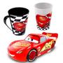 Imagem de Kit Carrinho Relâmpago Mcqueen 13cm Copo e Caneca Original