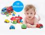 Imagem de Kit Carrinhos Para Bebês 12 Carro Baby Car Cargo e Garagem