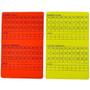 Imagem de Kit cartão árbitro poker campo 2 peças vermelho amarelo pvc