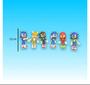 Imagem de Kit Cartelado Turma do Sonic c/ 5 bonecos Action Figure Coleção