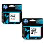 Imagem de Kit Cartuchos HP 667 Preto e Colorido Original, 3YM78AB 3YM79AL