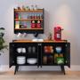 Imagem de Kit Casa Completa Aparador Buffet Cantinho Café Armário Parede Amélia Prateleira Organizadora Decoração Sala Jantar Cozinha - RPM Móveis