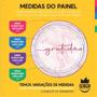 Imagem de Kit Casado Gratidão Painel Redondo Trio Capas Cilindro