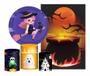 Imagem de Kit Casado Halloween 2 Painel Redondo Trio Capas Cilindro