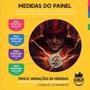 Imagem de Kit Casado The Flash Painel Redondo Trio Capas Cilindro