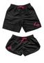 Imagem de Kit Casal Short Bermuda Moda Praia Tactel Love