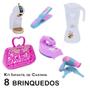 Imagem de Kit Casinha Infantil Cafeteira Liquidificador Secador 8pç