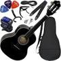 Imagem de Kit Cavaquinho Eletroacústico Giannini Start Cs-14 Ep Preto