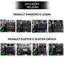 Imagem de Kit Central Multimidia Mp5 2 Din Som pra carro Plug Play Logan sandero Kwid Duster Carptur Oroch