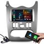 Imagem de kit central multimidia mp5 com bluetooth carplay e espelhamento + moldura 7 polegadas + camera de ré