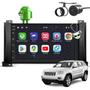 Imagem de Kit Central Multimídia Sistema Android Espelhamento Usb Bluetooth Jeep Grand Cherokee 2011 2012 2013 Moldura Preto Fosco
