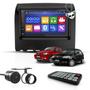 Imagem de Kit Central Multimídia Universal Espelhamento Usb Mp5 2 Din Bluetooth Câmera de Ré Fiat Palio Fire Way Moldura Preta