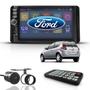 Imagem de Kit Central Multimídia Universal Mp5 2Din Bt Espelha Ford Ka