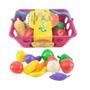 Imagem de Kit Cestinhas De Comidas Brinquedo Infantil Frutinhas 19 Pçs