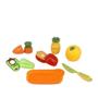 Imagem de Kit Cestinhas De Comidas Brinquedo Infantil Frutinhas 19 Pçs