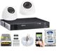 Imagem de Kit Cftv 2 Câmeras DomeS 720p Dvr Intelbras 4 Canais C/Hd 160Gb