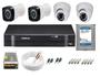 Imagem de Kit cftv 4 cameras de segurança + dvr 4ch Intelbras full hd Promo + Hd 1Tb