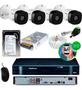 Imagem de Kit Cftv 4 Câmeras Full Hd 1080p 2mp Dvr Intelbras Mhdx