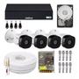 Imagem de Kit Cftv 4 Câmeras Intelbras Completo Multi Hd 720p Dvr 4ch