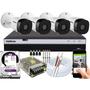 Imagem de Kit Cftv 4 Câmeras Intelbras Vhd 1120 B Dvr 3004 1tb Purple