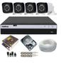 Imagem de Kit Cftv 4 Câmeras Segurança Hd Dvr Mhdx 3104 Intelbras Full hd C/Hd 1 Tb