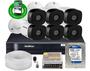 Imagem de Kit Cftv 6 Câmeras 1120B Bullet 720P Dvr 8 Canais Intelbras Mhdx + Hd 320Gb