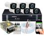 Imagem de Kit Cftv 6 Cameras Segurança Dvr Intelbras Full Hd 8ch