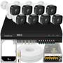 Imagem de Kit Cftv 8 Cameras Full Hd 2mp 2tb Dvr Intelbras Mhdx 1216