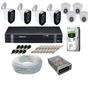 Imagem de Kit CFTV 8 Câmeras Full Hd 2mp Infra 20 metros DVR Intelbras MHDX FULL HD C/HD 1TB + Acessórios