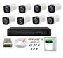 Imagem de Kit Cftv 8 Câmeras Segurança Full Hd 2mp 20m Dvr Full Hd 8 Ch C/ Hd