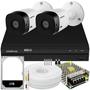 Imagem de Kit Cftv Intelbras 2 Câmeras Segurança Full Hd 1220b 2mp 1080p Dvr Intelbras 4ch 1tb