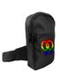 Imagem de Kit Chapeu Bucket Preto + Shoulder Bag Mini Bolsa Lateral Masculina Estampa LGBT