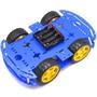 Imagem de Kit chassi com 4 rodas 4wd - azul