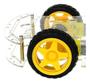 Imagem de Kit Chassi Duplo 4wd Carro Robô Brinquedo Compatível Arduino Robótica