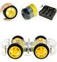 Imagem de Kit Chassi Duplo 4wd Robô Completo Para Arduino Robótica Motores + Rodas