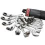 Imagem de Kit Chave Combinada Curta Flexivel com Catraca 12 pçs Métrica e Polegada - 83105 Craftsman