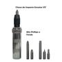 Imagem de Kit Chave De Impacto Manual 1/2 Pol Profissional Bits Mtx
