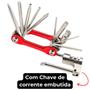 Imagem de Kit Chave Ferramentas Emergência Para Bicicleta Bike Com 12 Funções