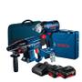 Imagem de Kit Chave Impacto 1/2 18V Gds 18V-400 E Martelete Bosch 18V