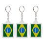 Imagem de Kit Chaveiro Bandeira do Brasil Copa Para Lembrancinha 12 Unidades