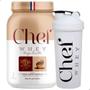 Imagem de Kit Chef Whey Zero Lactose Chocolate 800G + Coqueteleira