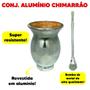 Imagem de Kit Chimarrão Cuia Alumínio 060 + Erva Barão 500g Escolha o Sabor